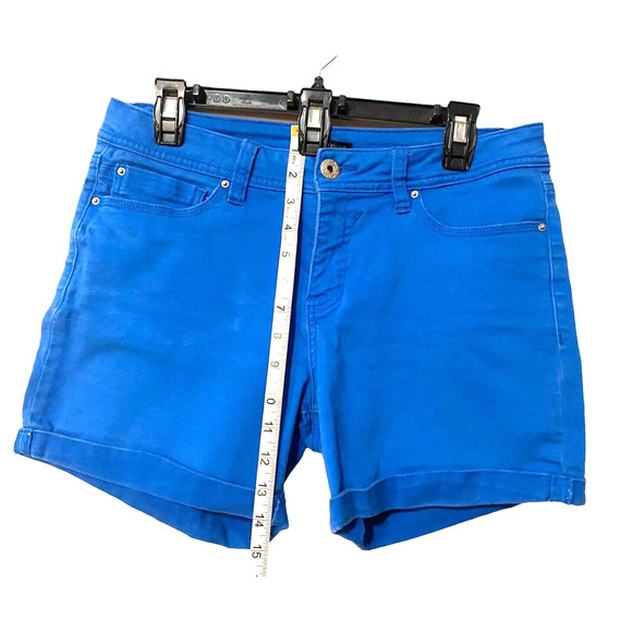 Signature Pants - Women’s Signature Studio Blue Chino Stretch Size 12 cuffed Pockets